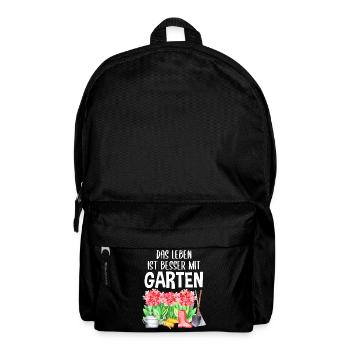 Garten Spruch Hobby Gärtner Geschenkidee - Rucksack - Schwarz - Vorne