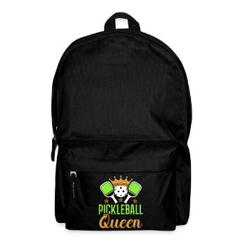 Pickleball-königin Paddel-sport Spiel Spieler - Rucksack - Schwarz - Vorne
