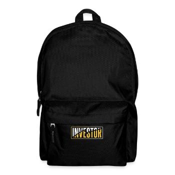 Anleger Investieren Investor Finanzier Anlegen - Rucksack - Schwarz - Vorne