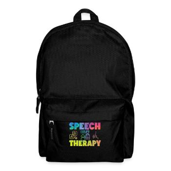 Speech Therapist Therapy Assistant - Rucksack - Schwarz - Vorne