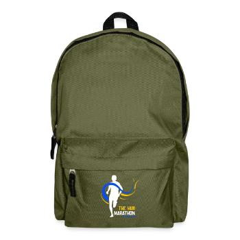 Marathon April 17, 2023 at the Hub of the Universe - Backpack - olive green - Front