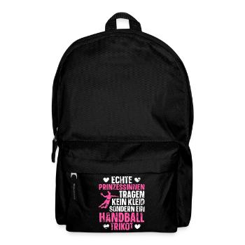 Handball Handballerin Frauen Handball - Rucksack - Schwarz - Vorne