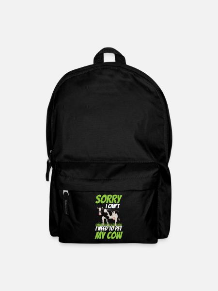 Kann Nicht Ich Muss Meine Kuh Streicheln Kühe - Rucksack - Schwarz
