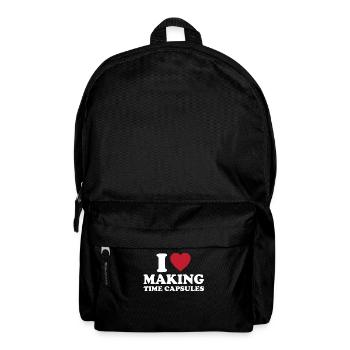 Ich Liebe Es, Zeitkapseln Herzustellen - Rucksack - Schwarz - Vorne