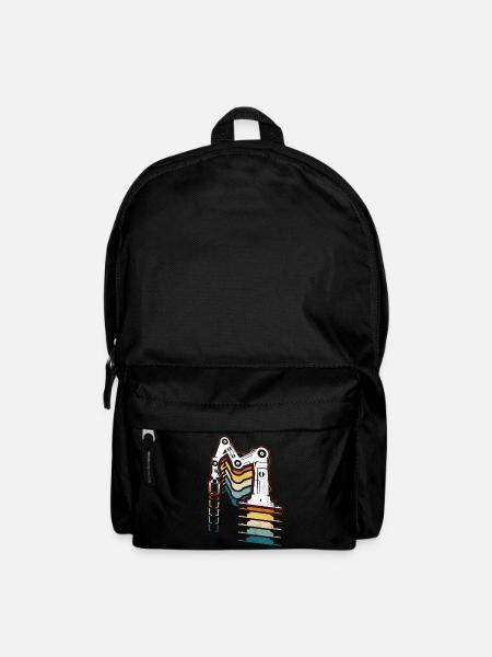 Robot Robotics Engineer Retro - Rucksack - Schwarz