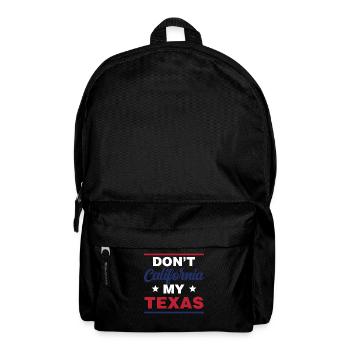 California Texas Sayings Proud Texan Texan - Backpack - black - Front