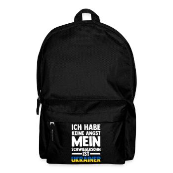 Ich habe keine Angst mein Schwiegersohn ist Ukrain - Rucksack - Schwarz - Vorne