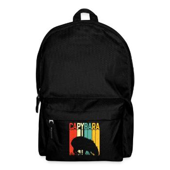 Capybara Animal Rodent Capibara - Backpack - black - Front