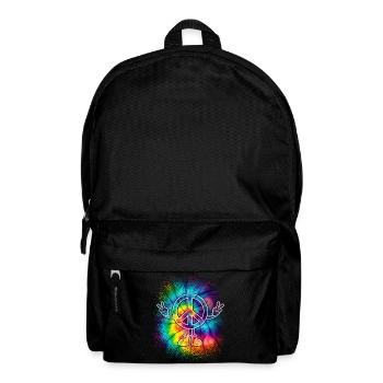 Signe de paix Signe de paix Tie Dye - Sac à dos - noir - Devant