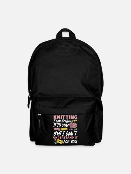 Knitting Knitter Knitting I Can - Rucksack - Schwarz