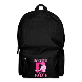 Die Waage Bestimmt Nicht Deinen Wert Bodyshaming - Rucksack - Schwarz - Vorne