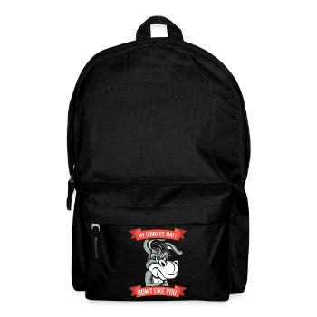 My donkeys and I don't like you Farm cute - Backpack - black - Front