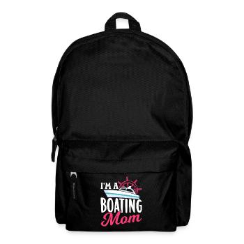 Ich Bin Eine Boot Fahrende Mutter Yacht Bootfahren - Rucksack - Schwarz - Vorne
