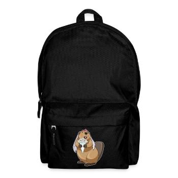 Biber Braut Blumen Hochzeit - Rucksack - Schwarz - Vorne