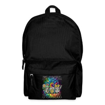 Flower Power Gnomes Tie Dye Peace - Rucksack - Schwarz - Vorne