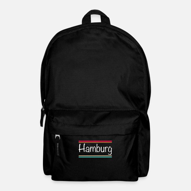 Hamburg - Rucksack - Schwarz