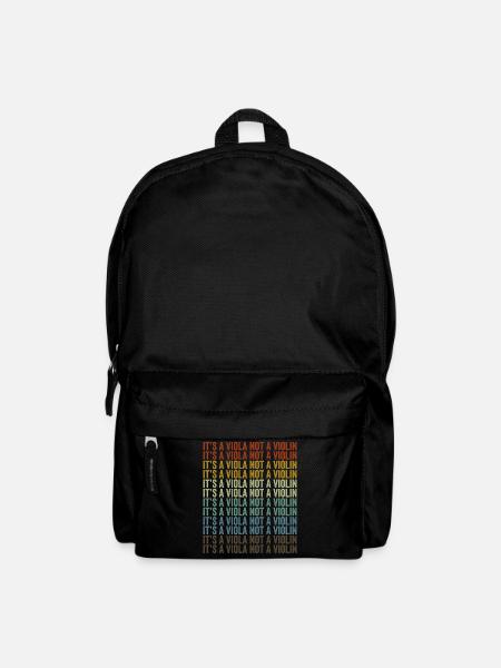 It is a viola, not a violin violinist In - Backpack - black