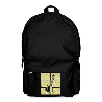 Banjo Banjo player Banjoist - Backpack - black - Front