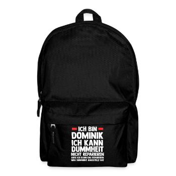 Dominik - Rucksack - Schwarz - Vorne