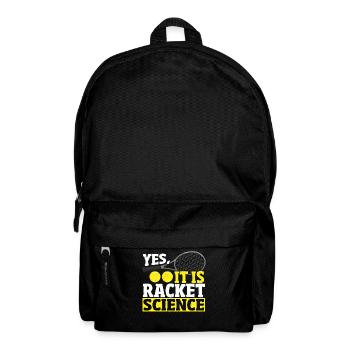 Yes, It Is Racket Science Tennis Player - Rucksack - Schwarz - Vorne