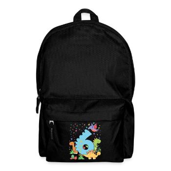 Herde Von Niedlichen Dinosauriern 6. Geburtstag 6 - Rucksack - Schwarz - Vorne
