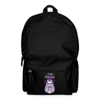 Team Penguins Cute Animal Penguin Lovers - Backpack - black - Front