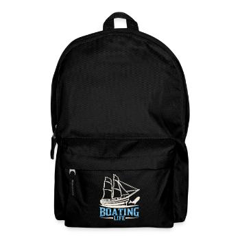 Boating Life Yacht Sailboat Boat Ship - Backpack - black - Front