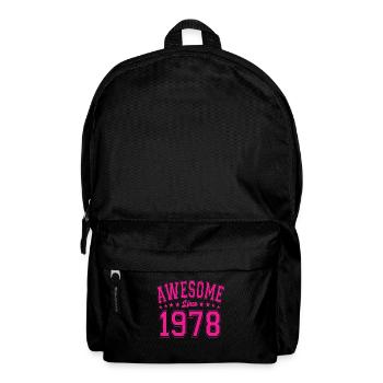 Awesome Since 1978 Birthday 1978 Vintage 1978 - Backpack - black - Front
