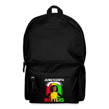 Juneteenth Matters African American Black 1865 - Rucksack - Schwarz - Vorne