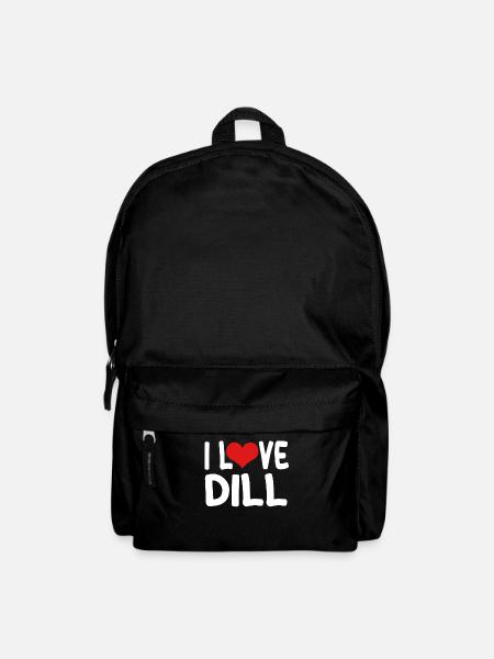 Ich Liebe Dill - Rucksack - Schwarz