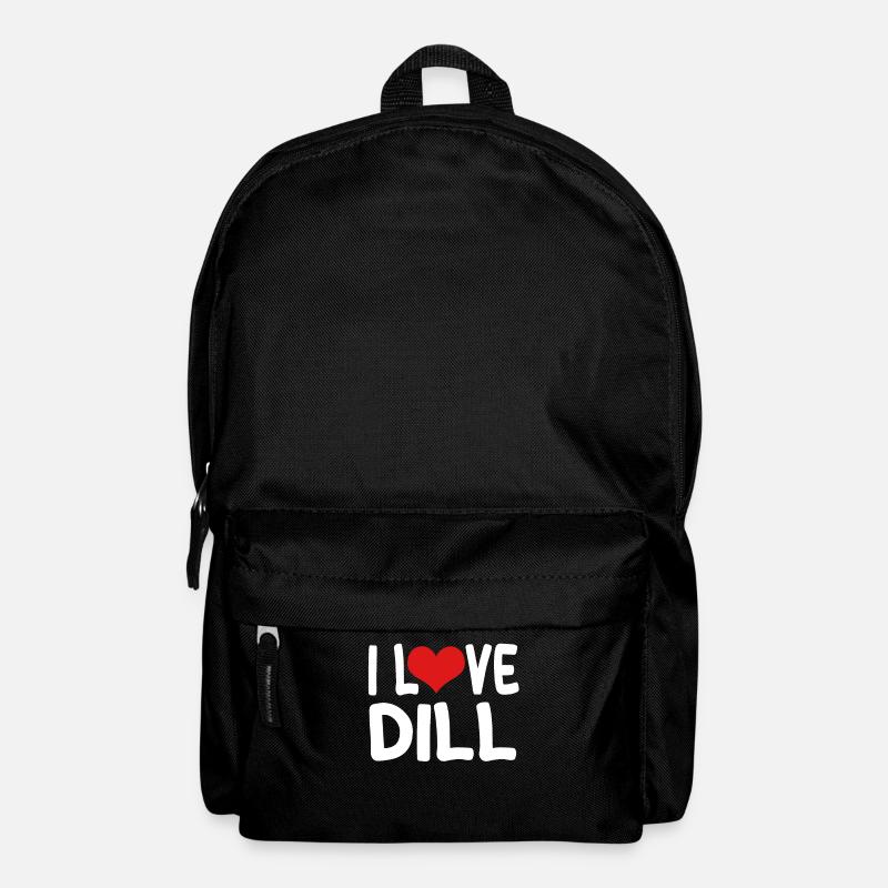Ich Liebe Dill - Rucksack - Schwarz