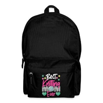 Knitting Knitter Mom Best Knitting - Rucksack - Schwarz - Vorne