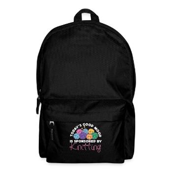 Knitting Knitter Today's Good Mood - Rucksack - Schwarz - Vorne