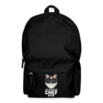 coole Katze - Japanese Bobtail Katze Spruch - Rucksack - Schwarz - Vorne