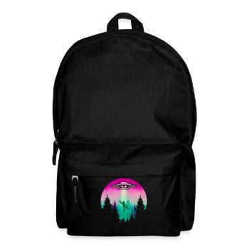 Cryptidcore Esthétique Sasquatch Bigfoot OVNI - Sac à dos - noir - Devant