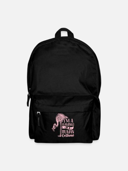 Ich Bin Ein Flamingo In Einem Menschlichen Kostüm - Rucksack - Schwarz