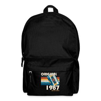 Cassette 36e anniversaire Février né en 1987 - Sac à dos - noir - Devant