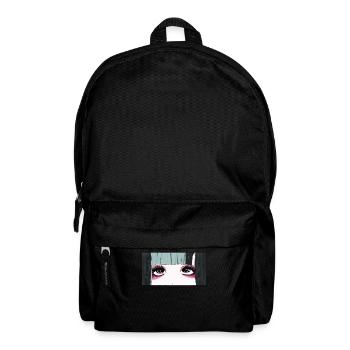 Angura Kei Dark Japanese Esthétique Anime Girl Eyes - Sac à dos - noir - Devant