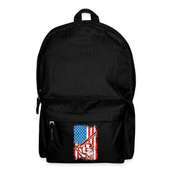 4. Juli Baseball - Rucksack - Schwarz - Vorne