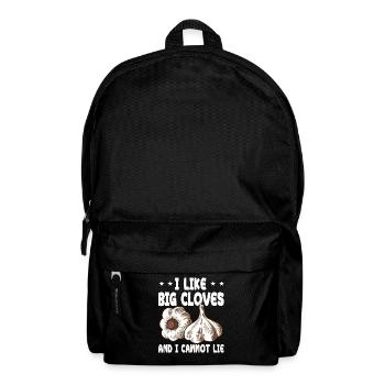 Lustige Knoblauchzehe Spruch - Rucksack - Schwarz - Vorne