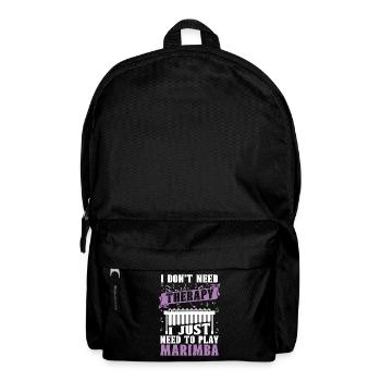 Marimba I Don't Need Therapy Mallets Instrument - Rucksack - Schwarz - Vorne