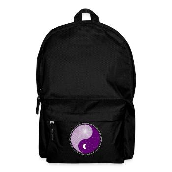 Yin Yang - Day Night - Graphics - Sun - Moon - Backpack - black - Front