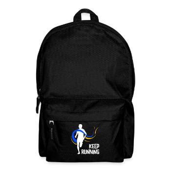 Run 26.2 mile marathon challenge - Backpack - black - Front