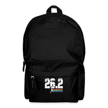 Run 26.2 mile marathon challenge - Backpack - black - Front