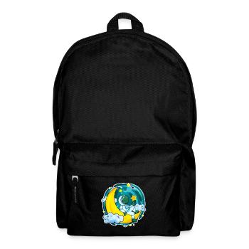 Astronaut Motif Space Moon Crescent - Backpack - black - Front