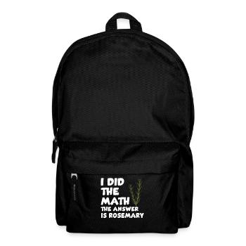 Funny rosemary lovers - Backpack - black - Front