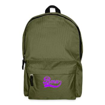 Bmx Schriftzug - Rucksack - Olivgrün - Vorne