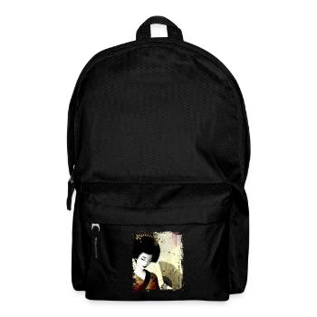 Geisha, traditionelle digitale Kunst, Japan - Rucksack - Schwarz - Vorne