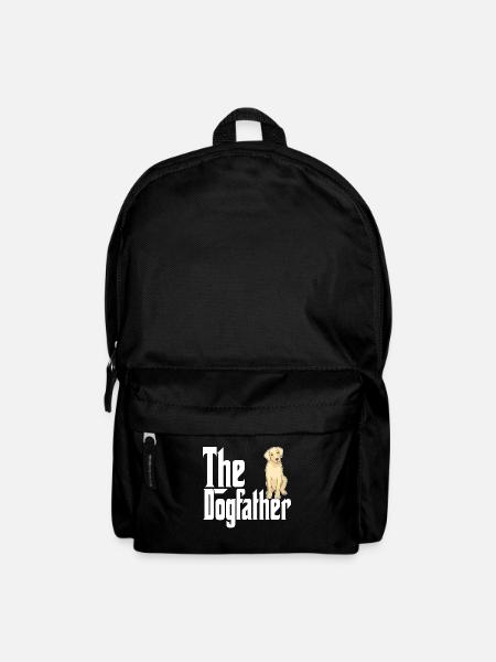 Golden Retriever Dog Dad Dogfather Dogs Daddy Fath - Sac à dos - noir