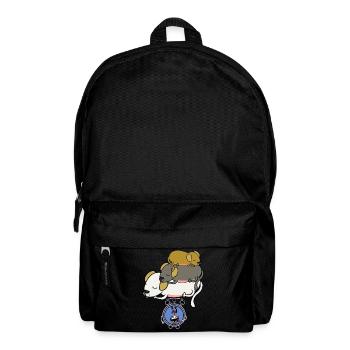 Réveil chiens paresseux sommeil fatigue apathique - Sac à dos - noir - Devant